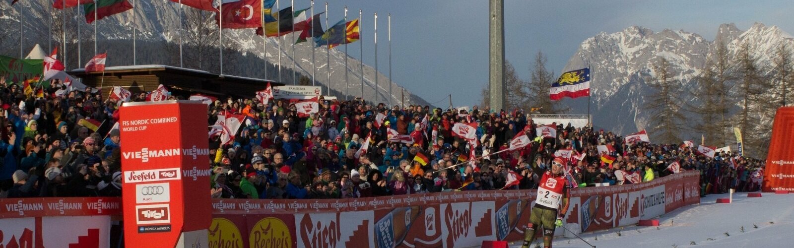 Gewinner über die Ziellienie